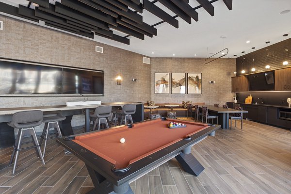 game room at Fieldhouse Apartments