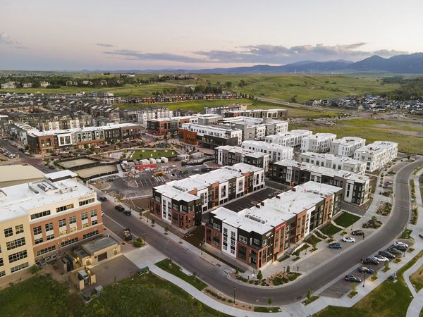 Origin Apartments: Sleek modern of luxury apartment complex in urban setting