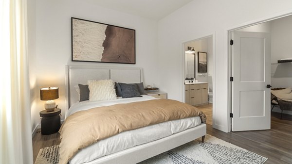 bedroom at Infield Apartments