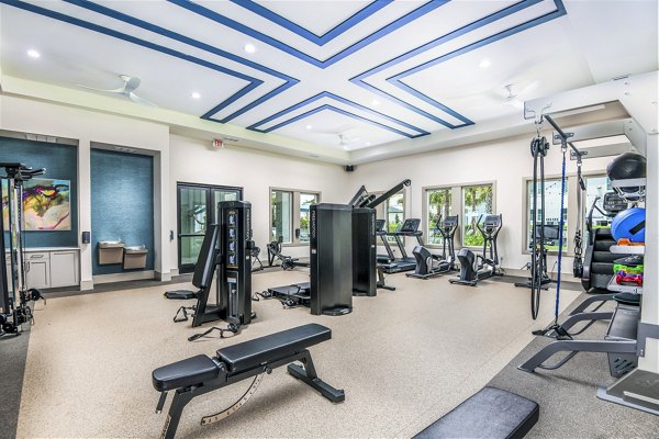 fitness center at Ltd. Champions Ridge Apartments