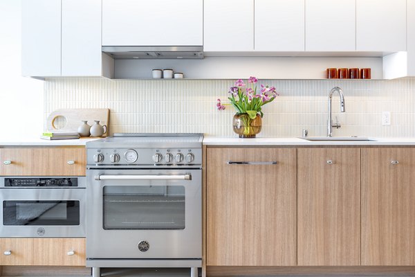 kitchen at The Canyon Apartments 