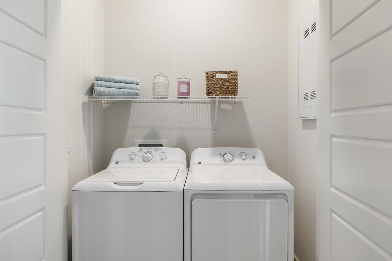 Laundry room at Elev8