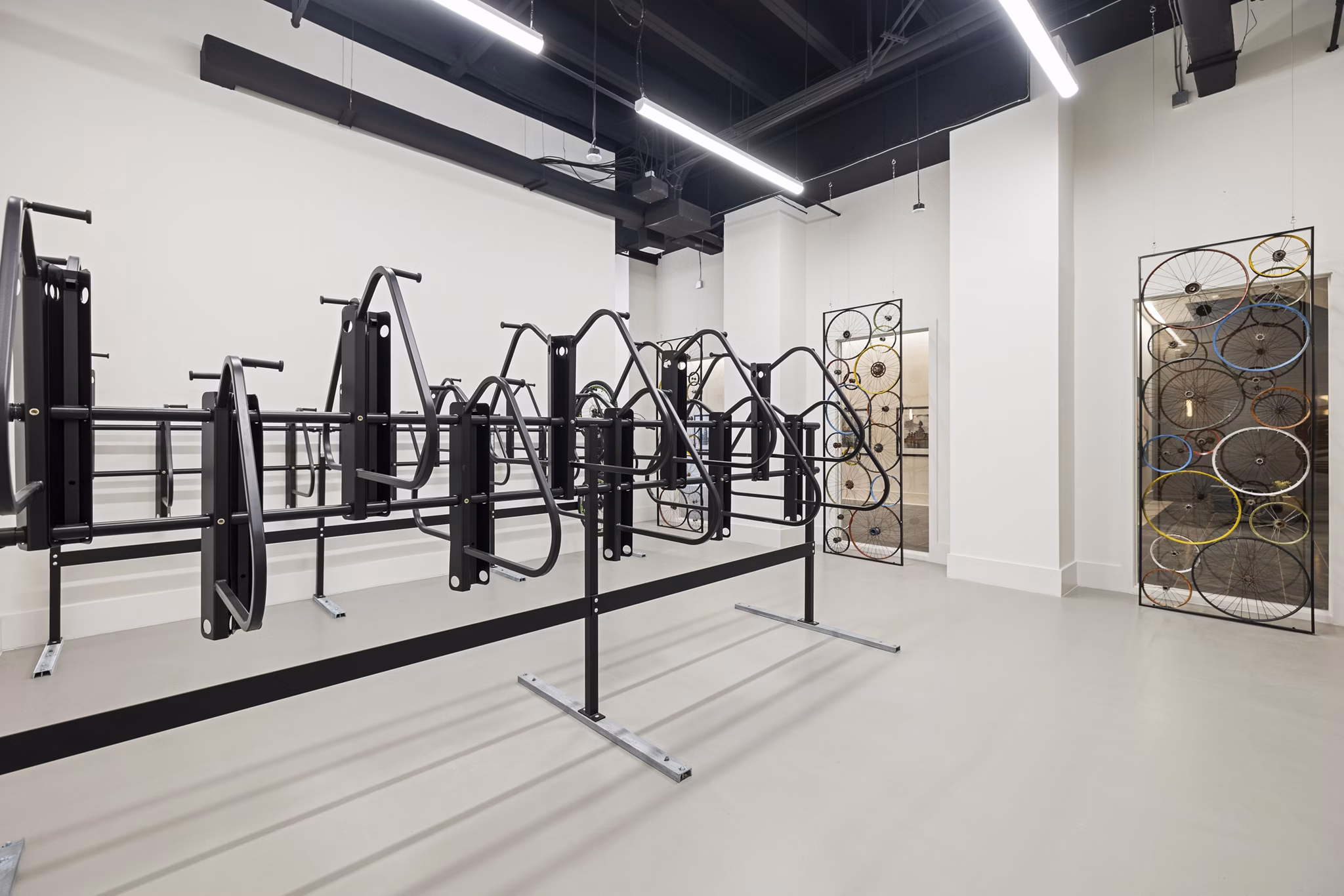 Secure bike storage facilities at Elev8 Apartments