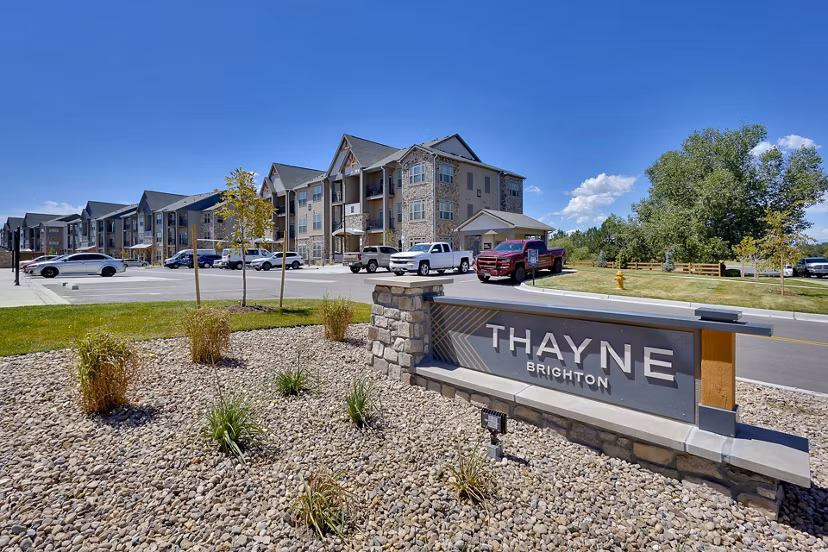 exterior at Thayne Apartments 