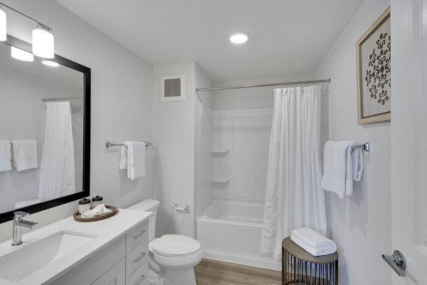 bathroom at Thayne Apartments 