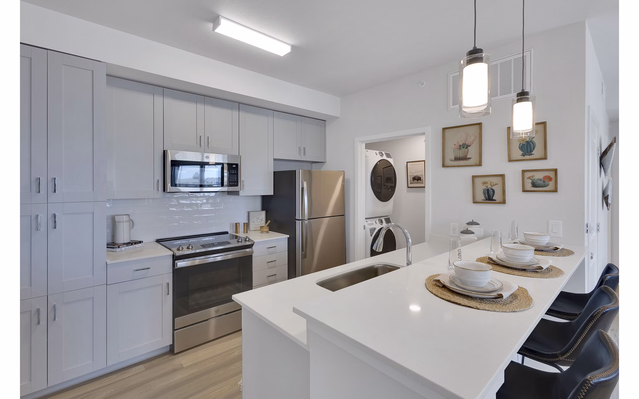 kitchen at Thayne Apartments 