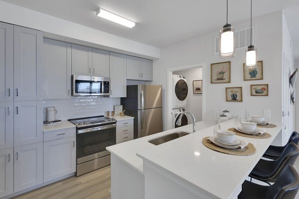 kitchen at Thayne Apartments 