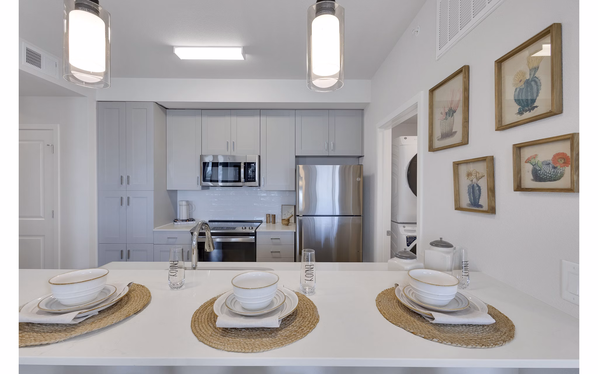 kitchen at Thayne Apartments 