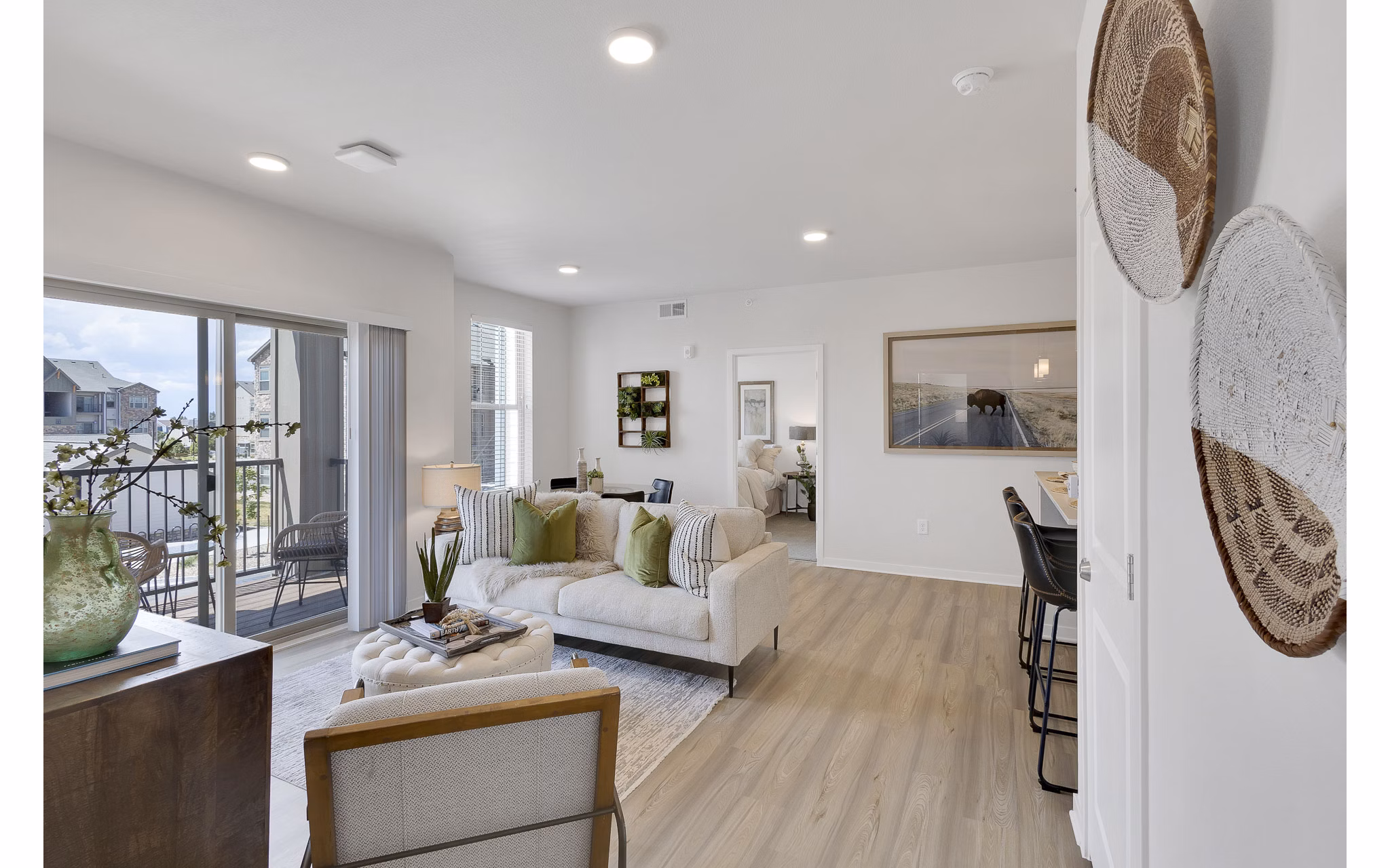 living room at Thayne Apartments 