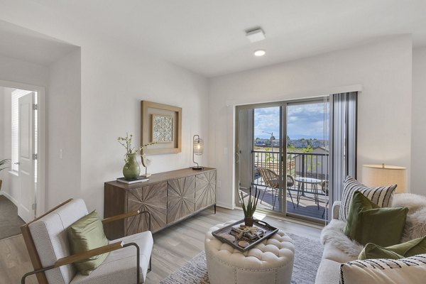living room at Thayne Apartments 