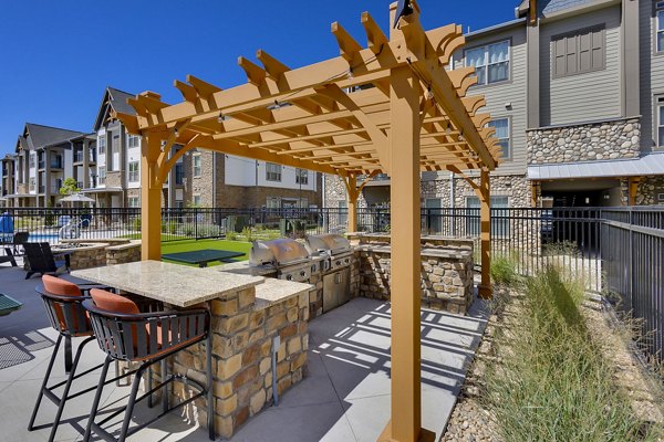 grill area at Thayne Apartments 