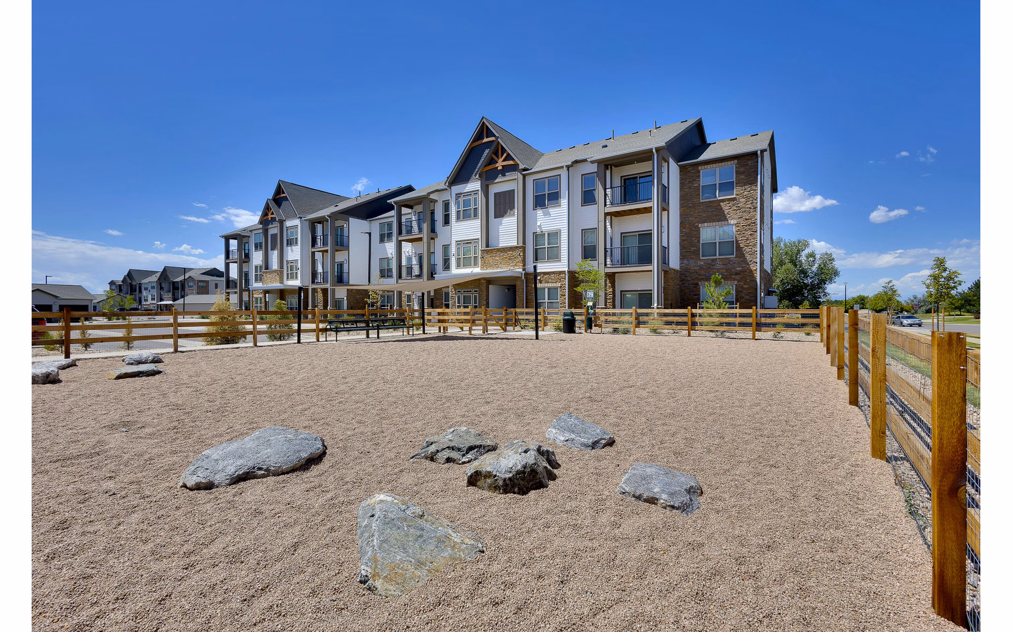 dog park at Thayne Apartments 