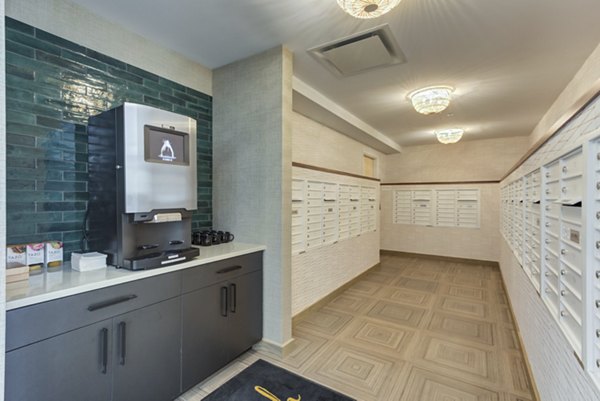 mail room at DASH Downers Grove Apartments