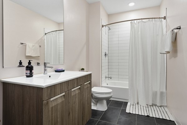 bathroom at AM1980 Apartments