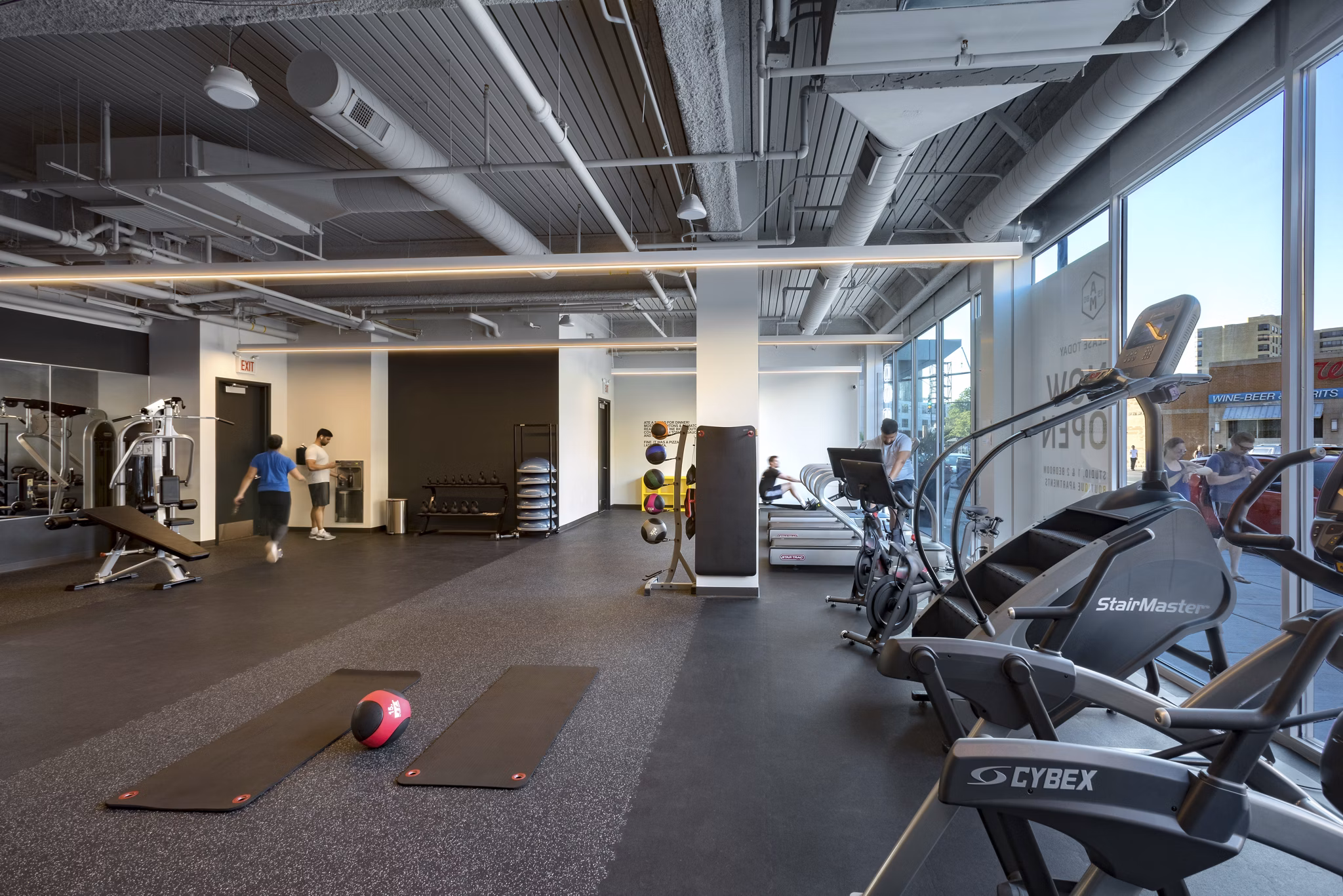 fitness center at AM1980 Apartments