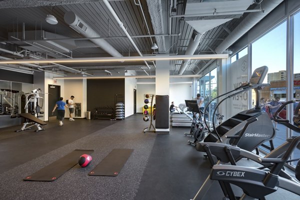 fitness center at AM1980 Apartments