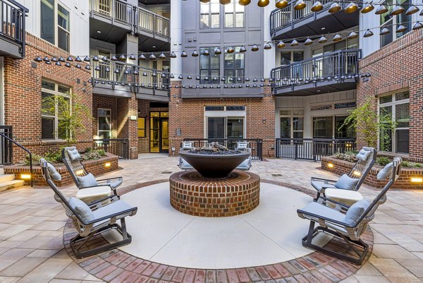 fire pit/patio at The Artreaux Apartments