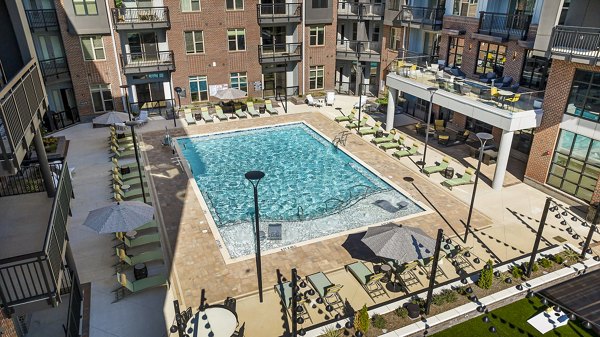 Luxurious poolside lounging at The Artreaux Apartments, a Greystar luxury property