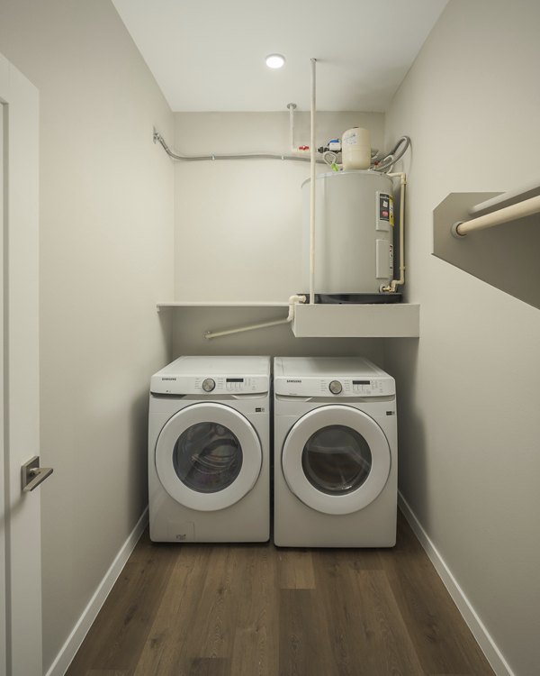 laundry room at Smith + Rio Apartments