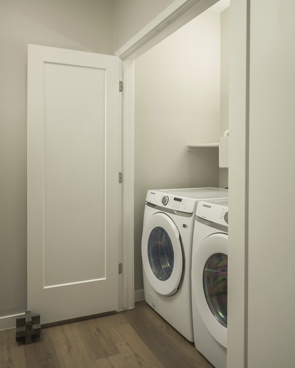 laundry room at Smith + Rio Apartments