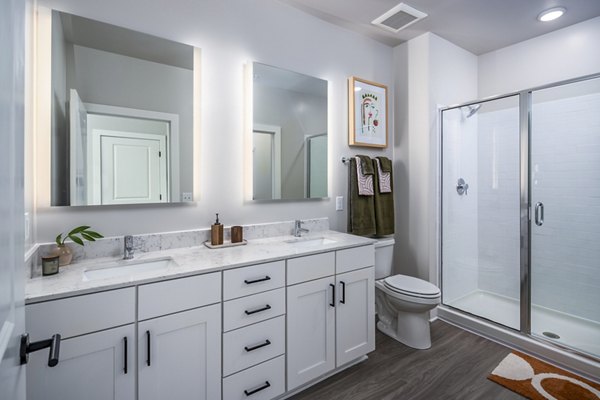 bathroom at Soundwater Apartments