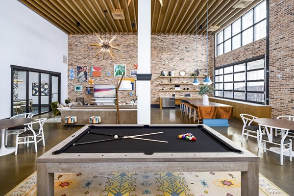 clubhouse game room at Soundwater Apartments