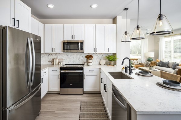 kitchen at Soundwater Apartments