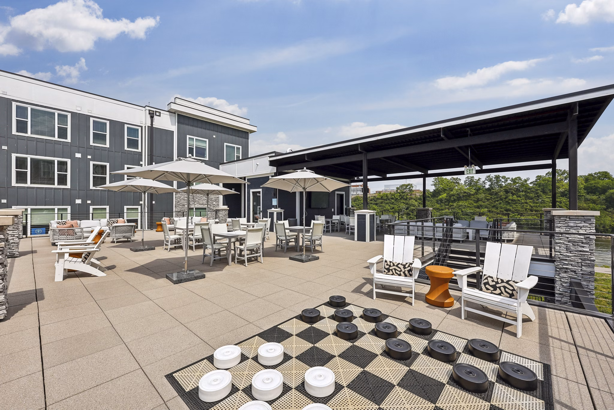 Patio at Soundwater Apartments