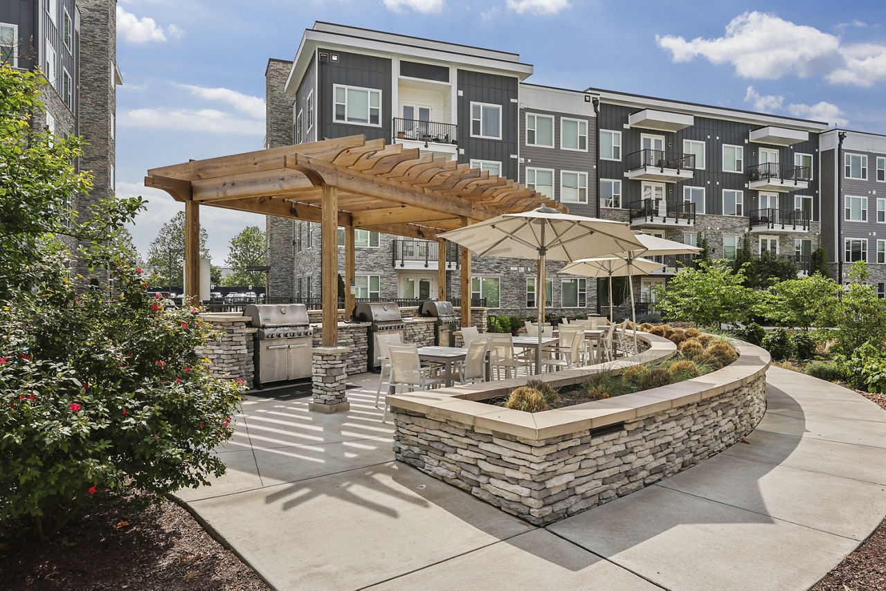 Grill area at Soundwater Apartments