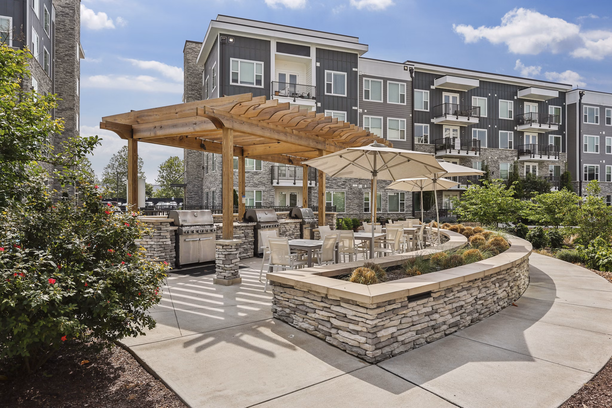 Patio at Soundwater Apartments