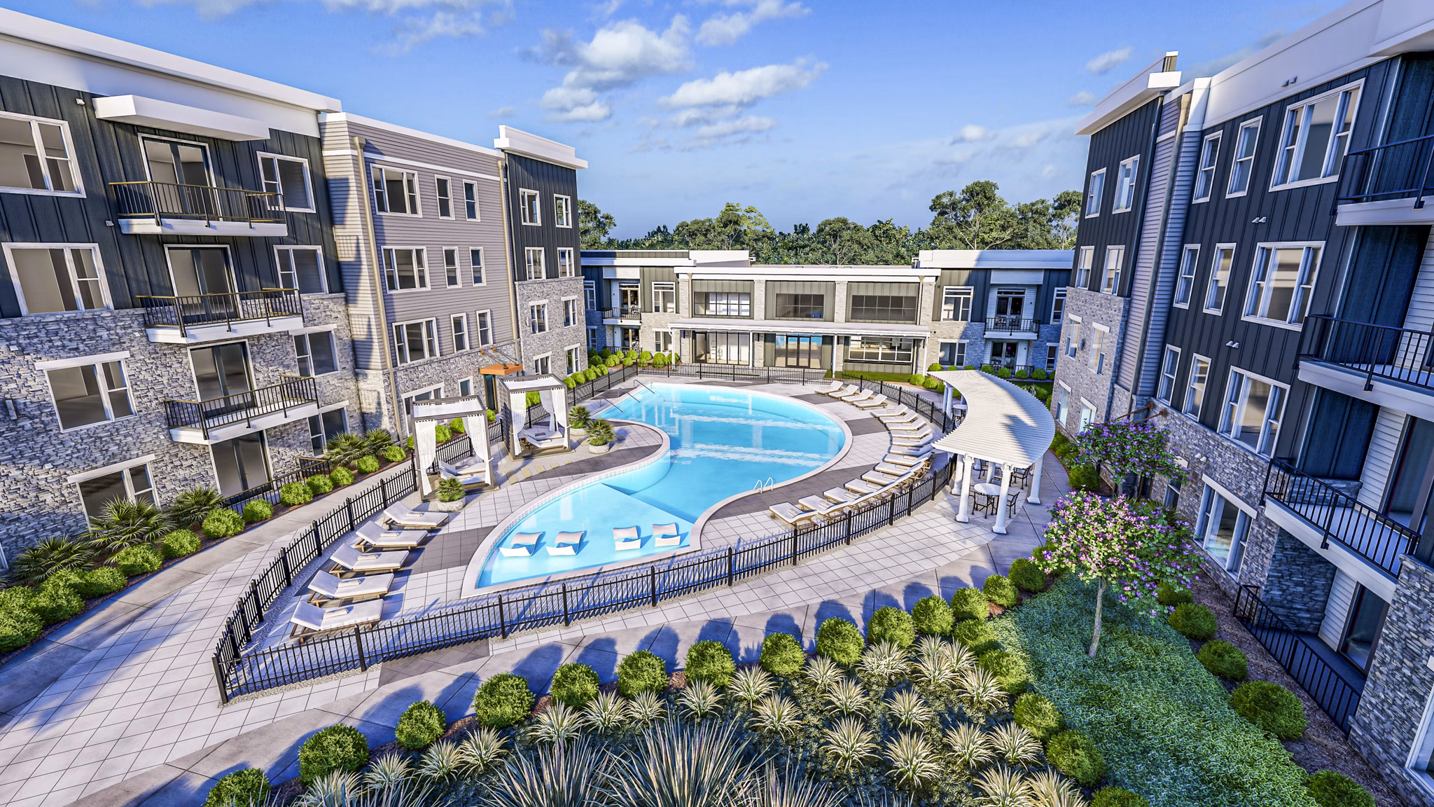 rendering at Soundwater Apartments