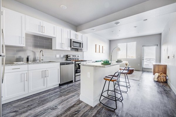 kitchen at Copper 87 Apartments