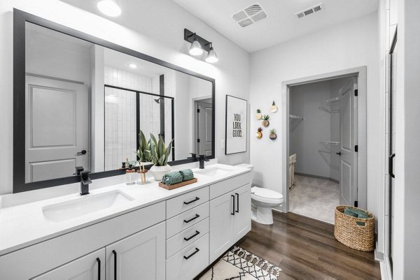 bathroom at Elan Research Park Apartments