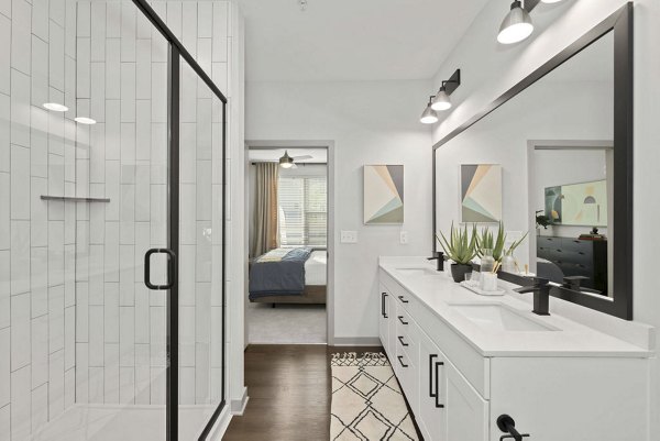 bathroom at Elan Research Park Apartments