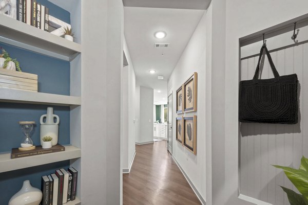 living room at Elan Research Park Apartments