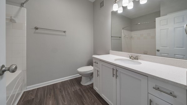 bathroom at The Slate Apartments