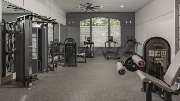 fitness center at The Slate Apartments