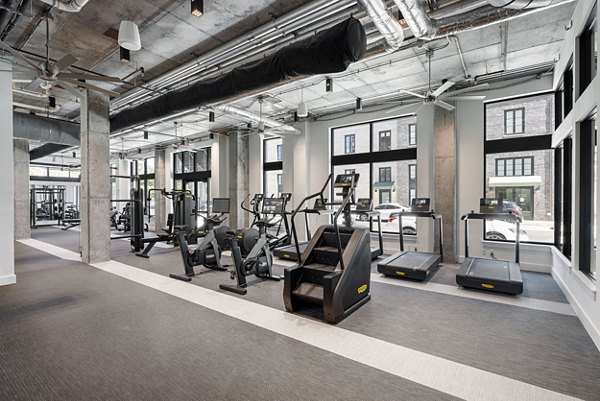 fitness center at Ann Street Apartments