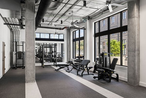 fitness center at Ann Street Apartments