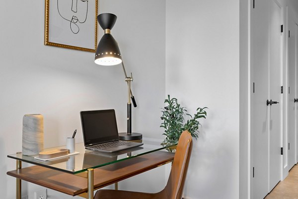 home office at Ann Street Apartments