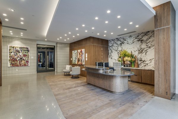 Clubhouse with designer furnishings and modern decor at 3700M Apartments, offering luxury living experiences in the heart of the city