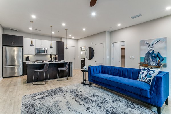 Modern living room with stylish decor in 3700M Apartments