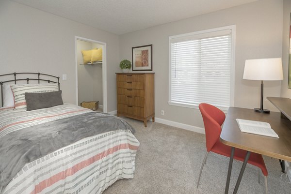 bedroom at The Hills Apartments