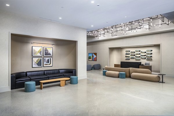 clubhouse/lobby at 1111 Church Apartments