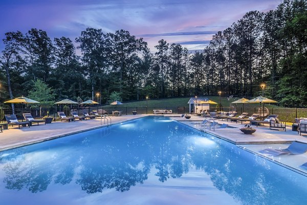 Resort-style pool at Elan Sweetwater Creek Apartments