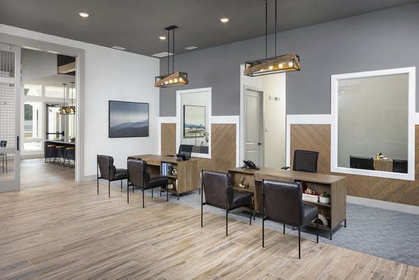Elegant clubhouse featuring modern decor at Prose New Hope Apartments