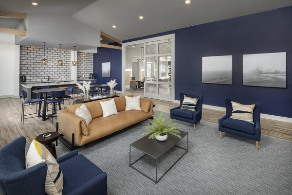 Clubhouse with modern design elements at Prose New Hope Apartments, perfect for community gatherings and events