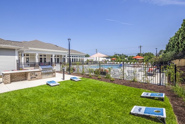 Recreational lounge with cozy seating at Prose New Hope Apartments