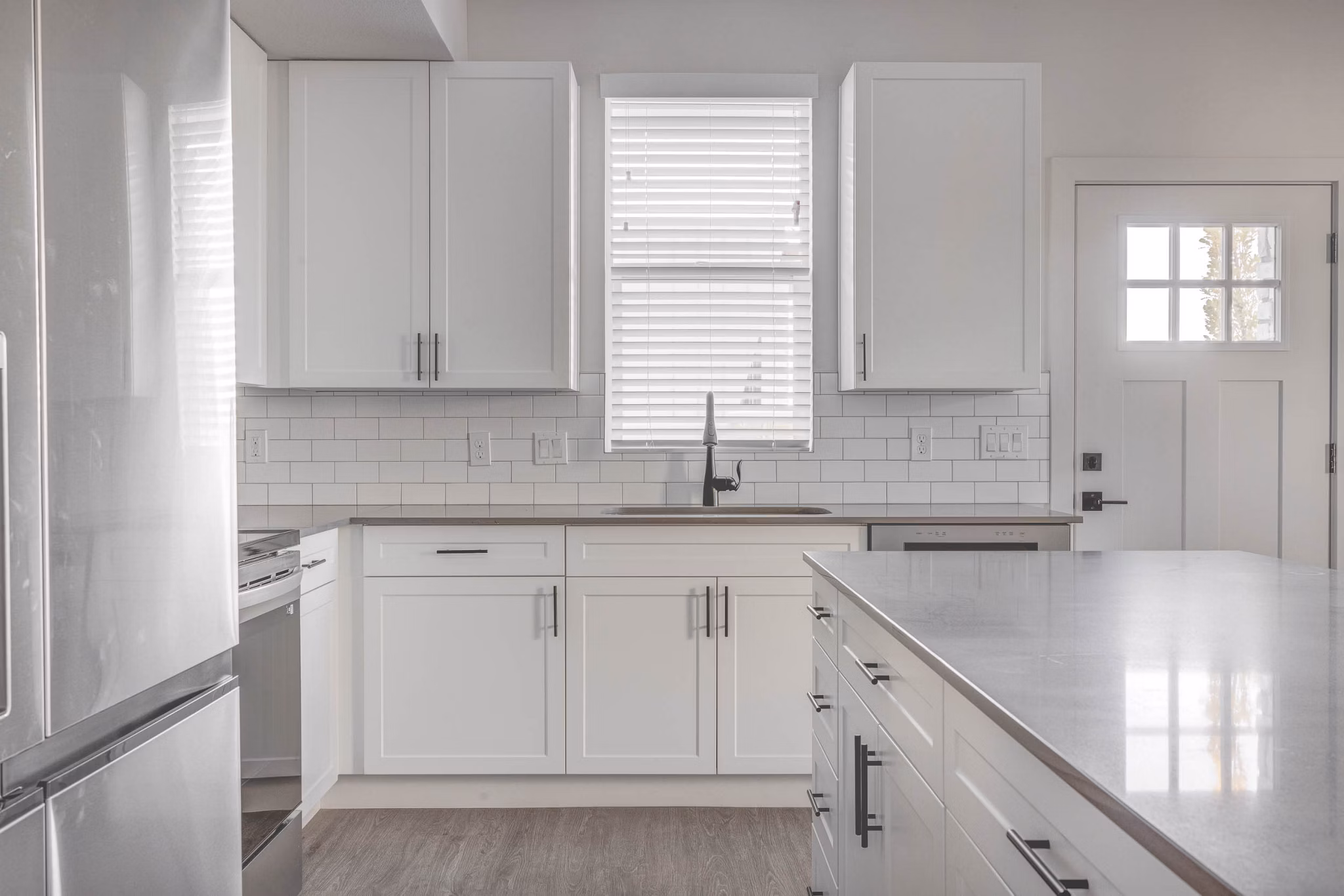 kitchen at Melrose Apartments