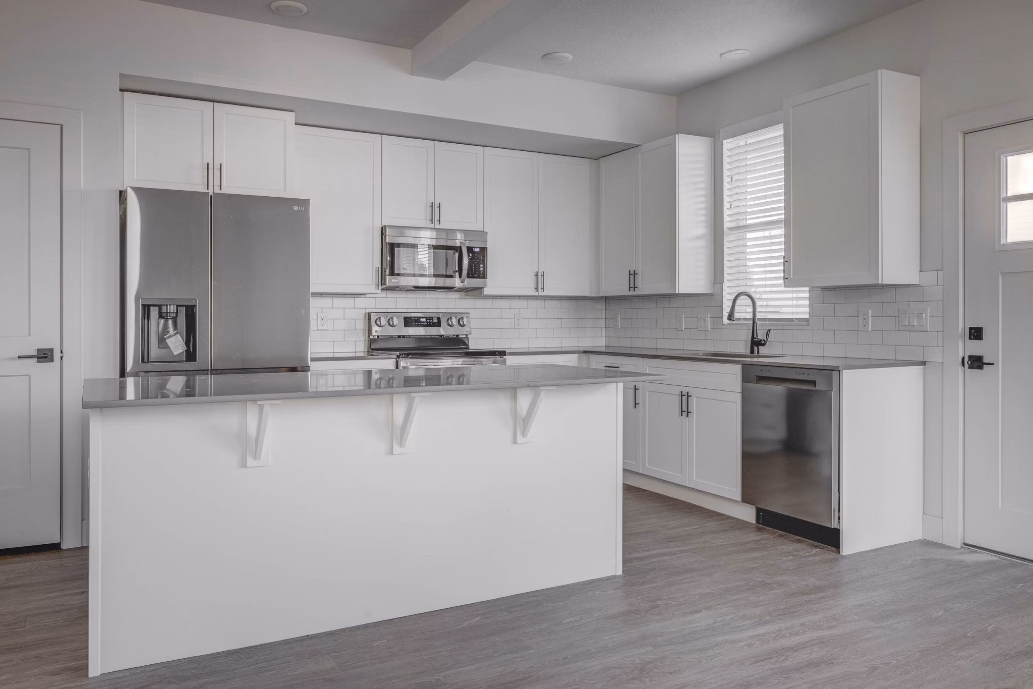 kitchen at Melrose Apartments
